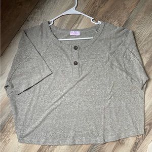 Pink Lily Cropped Tee